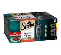 Sheba Adult Mini Pouches Fresh & Fine Meaty Selection in Gravy - 50 x 50g