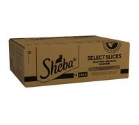 Sheba Select Slices in Gravy, Poultry Selection, Wet Cat Food Pouches for Adult Cats, 72 x 85 g