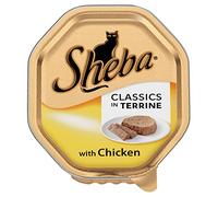 Sheba Cat Food Tray Classics in Terrine with Chicken – 85 g (Pack of 18)