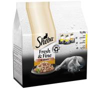 Sheba Cat Wet Food - Fresh and Fine - Cat Pouches Poultry in Gravy -3 x 15 x 50 g