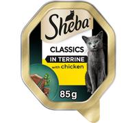 SHEBA Classics Adult Cat Food with Chicken in Terrine 85g Tray x 22