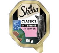Sheba Classics Cat Food Tray with Salmon in Terrine 2x11x85g