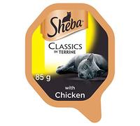 Sheba Classics, Wet Cat Food Trays, with Chicken in Terrine, 22 x 85 g