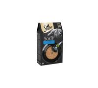 Sheba Classics Cat Food Wet - SOUP Cat Pouches with Tuna Fillets, 10 x 4 x 40g