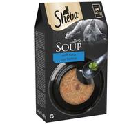 Sheba Classics Cat Food Wet - SOUP Cat Pouches with Tuna Fillets, 10 x 4 x 40g
