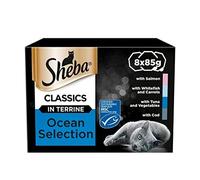 Sheba Classics Ocean Selection in Terrine Wet Cat Food 85g 8 Pack