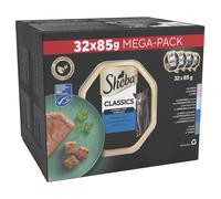 Sheba Classics Trays Fish Selection in Terrine Mixed Pack - Saver Pack: 32 x 85g
