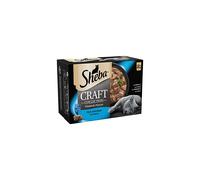 Sheba Craft Cat Pouches Fish Selection in Gravy, 85 g (4 Packs of 12= 48 Pouches)
