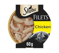 Sheba Fillets Cat Food Tray with Chicken in Gravy 2x16x60g