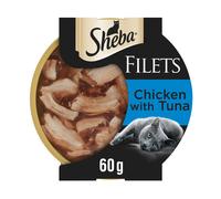 Sheba Fillets in Gravy Trays - Chicken & Tuna (32 x 60g)