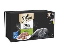 Sheba Fine Flakes Salmon and Chicken Cat Trays in Jelly - 8 x 85g