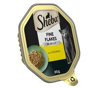 Sheba Fine Flakes Cat Tray with Chicken in Jelly 85g