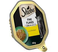 Sheba Fine Flakes Cat Tray with Chicken in Jelly 85g (Pack of 5)