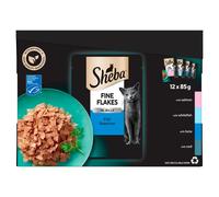 Sheba Fine Flakes Fish in Jelly Adult Wet Cat Food 85g 12 Pack