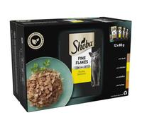 Sheba Fine Flakes in Jelly ? Poultry Collection ? Wet Cat Food Pouches for Adult Cats ? 48 x 85 g Pack