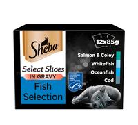 Sheba Fine Flakes Pouches Fish in Jelly 12 x 85g