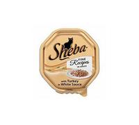 Sheba Fine Recipes Cat Food with Turkey in White Sauce (85g) (Pack of 6)