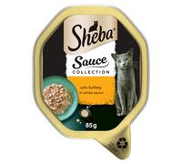 Sheba Fine Recipes Cat Tray with Turkey in Sauce, 85g