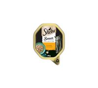 Sheba Fine Recipes in Sauce - Wet Cat Food Tray for Adult Cats - with Turkey - 85 g