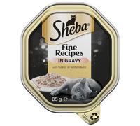 Sheba Fine Recipes Cat Tray with Turkey in Sauce, 85g