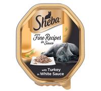 Sheba Fine Recipes with Turkey in White Sauce Cat Food Tray - Size: 85g
