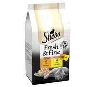Sheba Fresh and Fine - Wet Cat Food - Pouches with Chicken and Turkey in Gravy - 48 x 50 g