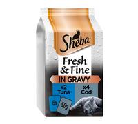 Sheba Fresh Choice Cat Pouches Fish in Gravy 6 x 50g