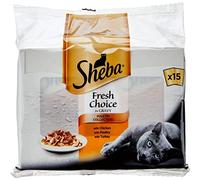 SHEBA Fresh Choice Cat Pouches Poultry Collection in Gravy 15x50g Gravy 15x50g