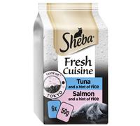 Sheba Fresh Cuisine Taste of Tokyo Wet Cat Food Pouches in Gravy (6x50g) x 8 Pack