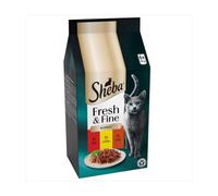 SHEBA Fresh & Fine Cat Pouches with Beef & Chicken in Gravy 6x50g