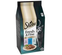 SHEBA Fresh & Fine Cat Pouches with Salmon & Tuna in Gravy 6x50g