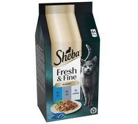 SHEBA Fresh & Fine Cat Pouches with Tuna & Cod in Gravy 6x50g