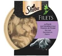 Sheba Les Domes DE 1 x 60 g Chicken, Shrimp and Ocean Fish Nets