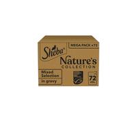 SHEBA Natures Collection Cat Pouches Mixed Selection in Gravy 72x85g pack