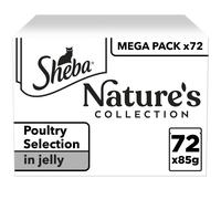 SHEBA Natures Collection Cat Pouches Poultry Collection in Jelly 72x85
