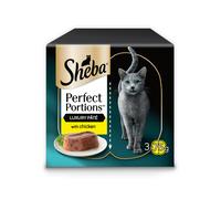 Sheba Perfect Portions Cat Food Tray with Chicken in Loaf, 225 g (Pack of 8)