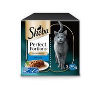 Sheba Adult Wet Cat Food Trays Tuna in Gravy, 6 x 37.5g