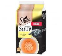 Sheba Pouch Classic Soup With Chicken Fillets 4x40g (Pack of 12)