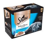 Sheba Pouch Select Slices Fish Collection In Gravy 12x85g (Pack of 4)