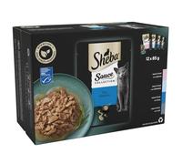 Sheba Pouches Sauce Collection Saver Pack 96 x 85g - Fish Selection in Gravy
