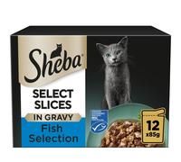 Sheba Pouches Select Slices Saver Pack 96 x 85g - Fish Collection in Gravy