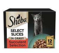 Sheba Pouches Select Slices Saver Pack 96 x 85g - Succulent Collection in Gravy