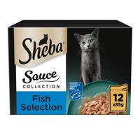 Sheba Pouches 12 x 85g - Sauce Collection Fish Selection in Gravy
