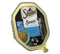 Sheba Sauce Collection Adult Wet Cat Food Tray Sauce Lover with Tuna 85g