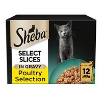 Sheba Pouches Select Slices 12 x 85g - Poultry Selection in Gravy