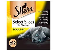 Sheba Select Slices Wet Cat Food Trays, 12x85g