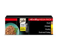 Sheba Select Slices Cat Wet Food - Poultry Selection in Gravy - 40x85g (Pack of 1)