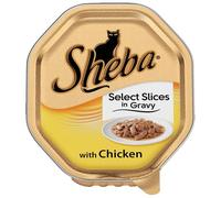 Sheba Select Slices in Gravy Alutrays Cat Food - Chicken Wet - 18 x 85g Alutrays
