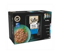 Sheba Select Slices in Gravy - Fish Collection - Wet cat food pouches for adult cats - 12 x 85g pack