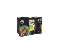Sheba Select Slices in Gravy - Poultry Selection - Wet Cat Food Pouches for Adult Cats - Pack of 4 (4 x 12 Pouches x 85 g)